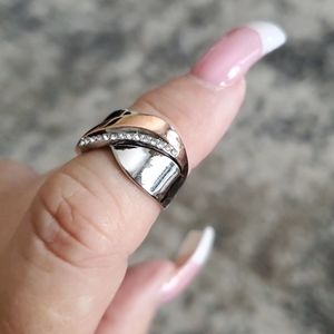 SS Rosegold and Sterling Ring